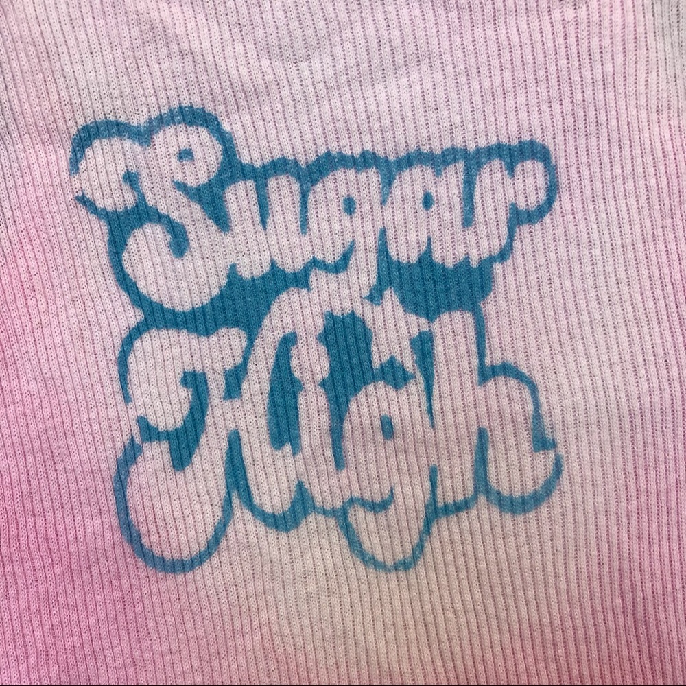 SUGAR HIGH distressed sweet candy kids top S(6/8)